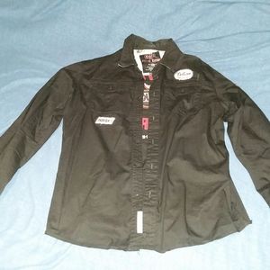 MENS XXL Nation Motorslongsleevebuttondown shirt